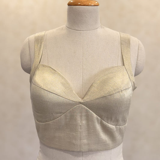 Fish Cut Blouse - White gold