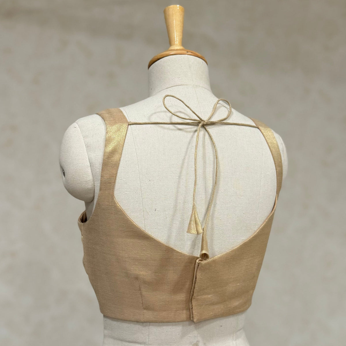 Fish Cut Blouse - Peach gold
