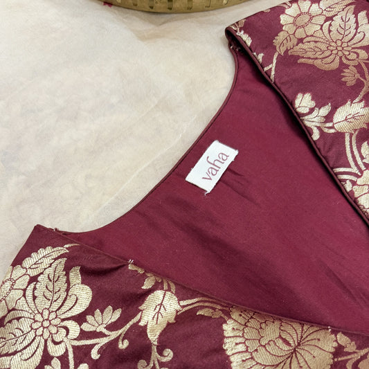 Sintoori Blouse - Maroon