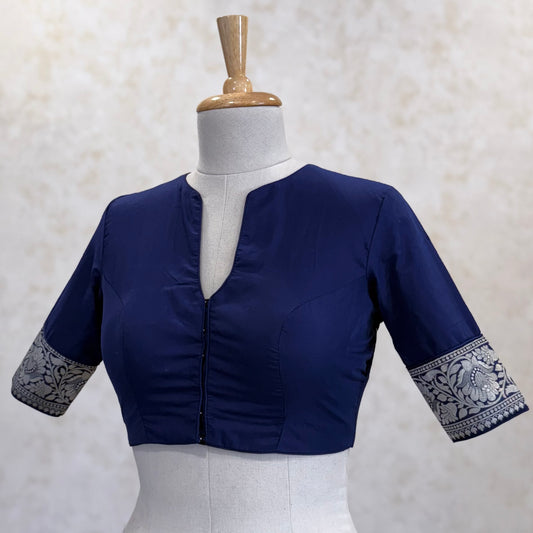 Neelambari Blouse - Navy Blue