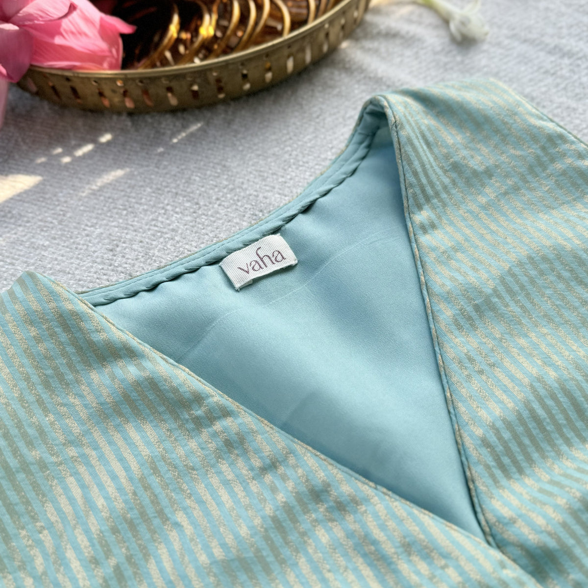 Vasundra Blouse - Turquoise Blue