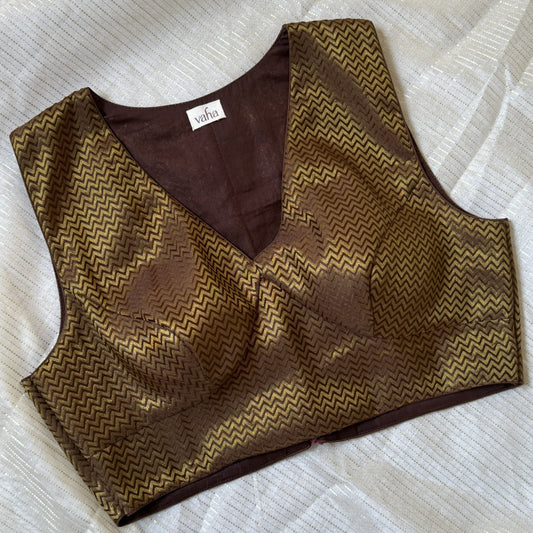 Ragini Blouse - Brown