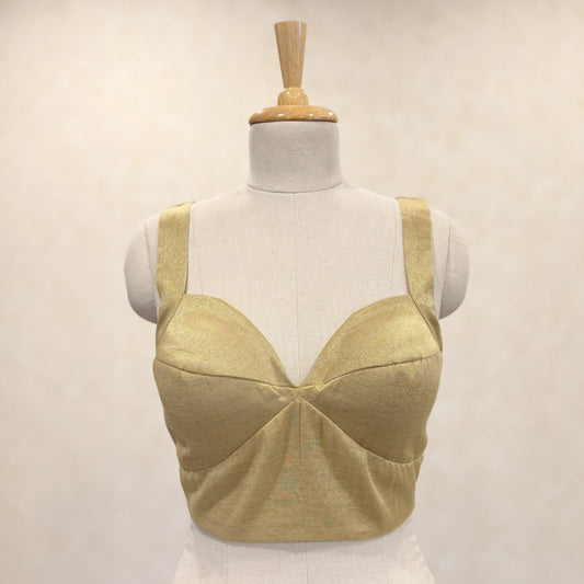 Fish Cut Blouse - Yellow gold