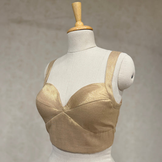 Fish Cut Blouse - Peach gold