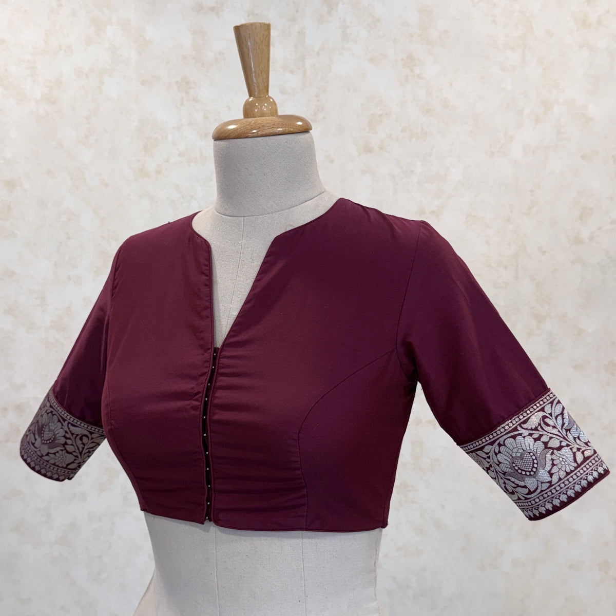 Neelambari Blouse - Cherry