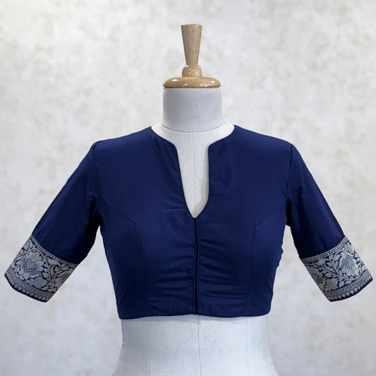 Neelambari Blouse - Navy Blue