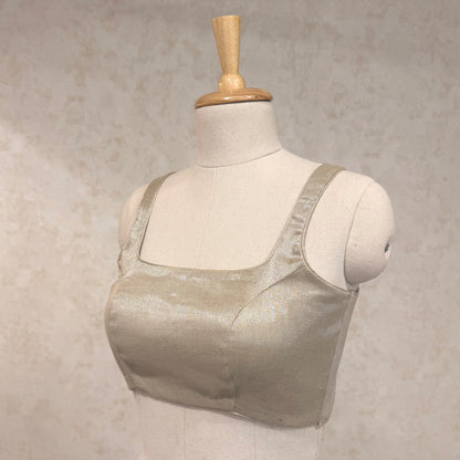 Moon Back Blouse - Silver sand