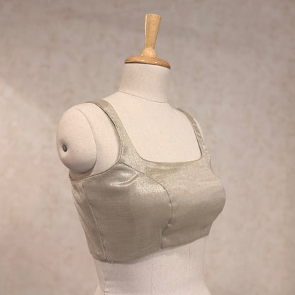 Moon Back Blouse - Silver sand