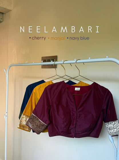 Neelambari Blouse - Cherry