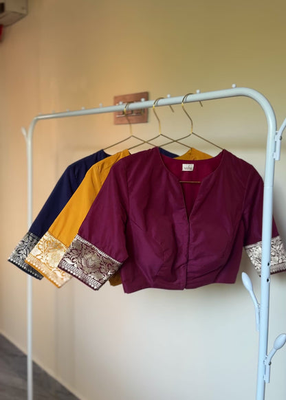 Neelambari Blouse - Cherry